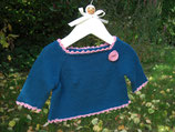 Petrol Pullover mit langen Ärmeln für Puppen ca. 50 cm Reborn und dazu passende Söckchen