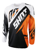 Shot Racing - Shirt Jersey MX Moto-Cross Enduro BMX weiss-orange KTM