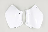Honda XR 250R 400R UFO Seitendeckel weiss rot side-panels plastic white red