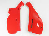Honda XR600 UFO Seitendeckel weiss rot side-panels plastic white red Enduro