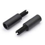 2 Stück Blinkerverlängerung Ausleger 30 mm M8 / M8 Durchm. 13mm schwarz Extension Set