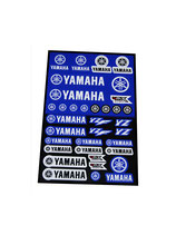 Yamaha Vintage Sticker Set 4MX Aufkleber selbstklebend Logo blau-weiß Plastik