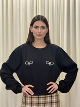FELPA OVER SIZE CON FIOCCHI STRASS