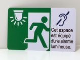 Signalétique PVC "alarme lumineuse"