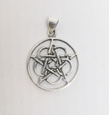 Kettenanhänger Pentagram 925er Silber