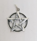 Kettenanhänger Pentagram klein 925er Silber