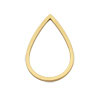 Tropfen (10) - 13x21mm Edelstahl golden - geschlossen (97872)