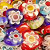 Millefiori Herzen (1S) - Glas ~10mm - Farbenmix (92394)