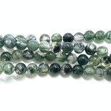 Mineralien·Perlen (1S) - Moosachat - glatt ~8.7mm (890482)