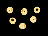 925 Perlen (1P) - 3mm, vergoldet (4506/50)