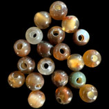 Mineralien·Perlen () - Brauner Achat glatt - ~8mm (890787·11) -