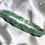 Makramée Armband (1) - Dunkelgrün (30149)