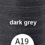 Polyester gewachst (1) - dark grey - 0.8mm (A19)