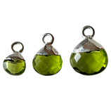 925 Herz Anhänger () - 6mm Peridot - Quarz (HS6005) -