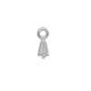 Anhänger Winzig () - mit Strassstein - 2x4mm (97770) -