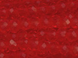 Glas·Rondellen (1S) - Red facettiert - ~2x3mm (311957)