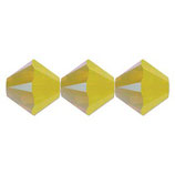 5328 Bicone (10) - 6mm Yellow - Opal Shimmer