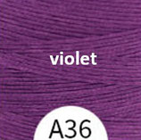 Polyester gewachst (1) - violet - 0.65mm (A36)