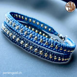 Makramée Armband (1) - Dunkelblau (30104)