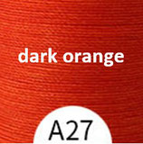 Polyester gewachst (1) - dark orange - 0.65mm (A27)