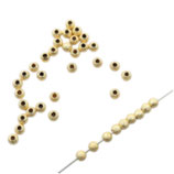 Stardust Perlen () - 3mm vergoldet (4089) -