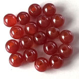Mineralien·Perlen () - Roter Achat glatt - ~6mm (890786·6) -