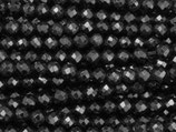 Mineralien·Perlen (1S) - Turmalin schwarz facettiert - ~3.6mm (871641)