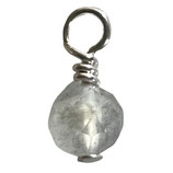 925 Labradorit Charm (1) - facettiert ~3.8mm (910115)