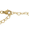 Halskette Herzchen (1) - Edelstahl golden - ~45+5cm (451278)