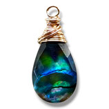 Abalone Doublet (1) - Quarz geschliffen - ~9x15mm (910188)