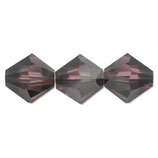 5328 Bicone (50) - 4mm Amethyst - Satin