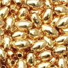 Messing Olivenperlen (1P) - 3x5mm - goldig (97716)