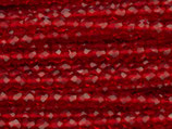 Glas·Perlen (1S) - Medium Siam facettiert - ~2mm (311830)
