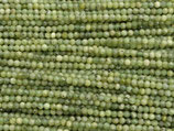 Mineralien·Perlen (1S) - Kanadische Jade - facettiert ~2mm (871513)