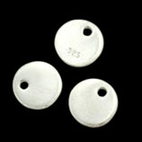 925 Plättchen (1) - rund 6mm (2895)