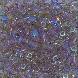 5328 Bicone (50) - 3mm Lt. Amethyst - Shimmer 2x