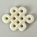 Nuss·Charm (1) - ~20mm Corozo - Chinesicher Knoten - (8927)