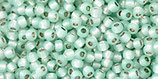 Toho Rocailles 11/0 - PermaFinish Silver·Lined - Milky Lt. Aqua - (PF2116)