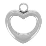 Anhänger Herz (1) - Edelstahl - 7.5mm (500028)