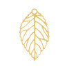 Ornament (2) - 9x16mm - golden (451181)