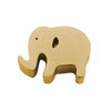 Schiebeperle Elefant (1) - Edelstahl golden - 7x9mm (451323)