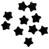 Mineralien·Sterne (10) - Obsidian schwarz - ~6mm (891585)