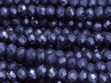 Glas·Rondellen (1S) - Midnight Blue facettiert - ~2x3mm (311952)