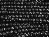 Mineralien·Perlen (1S) - Turmalin schwarz facettiert - ~3.1mm (871640)