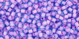 Toho Rocailles 11/0 - Inside·Color Aqua - Bubble Gum - Pink·Lined (937)