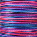 Polyester gewachst (1) - Multicolor 0.5mm - FLACH (35)