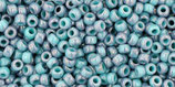 Toho Rocailles 11/0 - Marbled Opaque - Turquoise/Amethyst (1206)