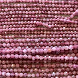 Mineralien·Perlen (1S) - Rosa Turmalin facettiert - ~3.2mm (891748)