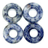 Donut (1) - ~20x5mm - Blue Spot - Jaspis (9196)