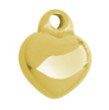 Anhänger Herz (1) - 8mm Edelstahl - golden (451222)